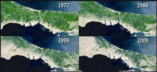 An aerial tour of Istanbuls disappearing forests