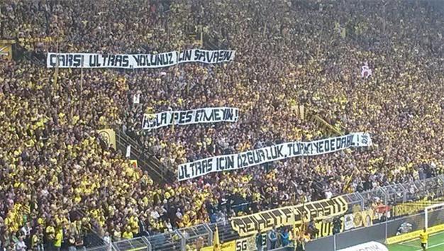 Never give up, Dortmund fans tell Beşiktaş group under fire