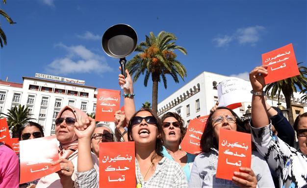 Morocco women protest Islamist PMs stay at home speech