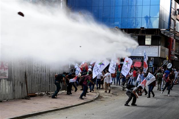 Police fire tear gas at Istanbul protests over workers death