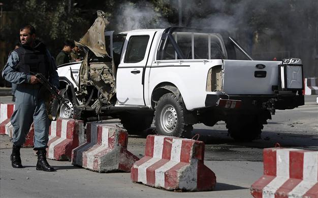 Military vehicle bombed in Afghan capital day before presidential swearing-in