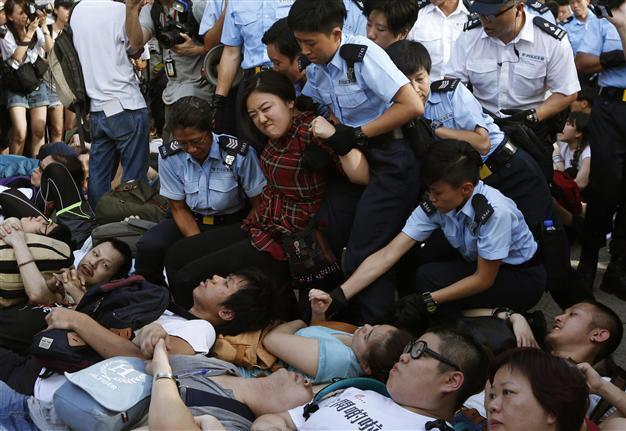 Police arrest 500 after huge Hong Kong protest