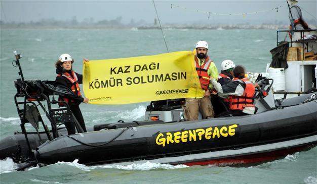 Greenpeace activists call for halt to coal plant frenzy in mythical Kaz Mountains