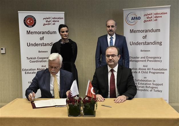 Turkey, Qatar signs deal for education of Syrian refugees