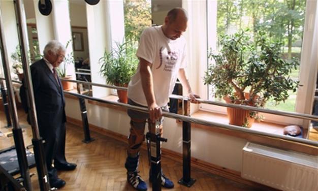 Paralysed man walks again after breakthrough treatment