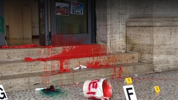 PKK members ‘throw smoke bomb’ at Turkish Culture Ministry office in Rome