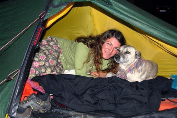 IN PHOTOS: Scottish cyclist interrupts world tour to save stray dog