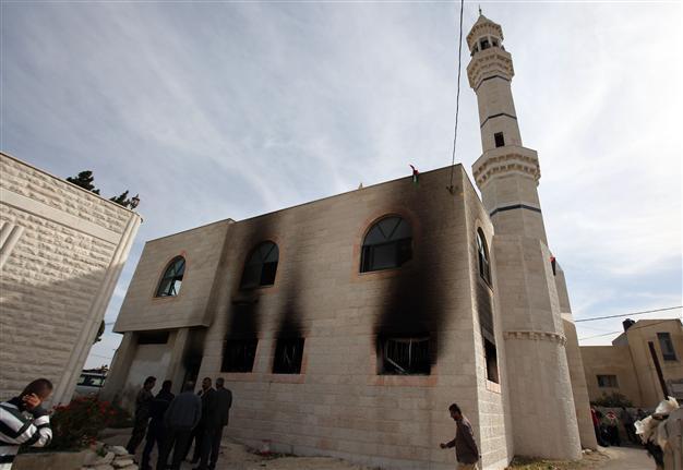 West Bank mosque torched in suspected revenge attack