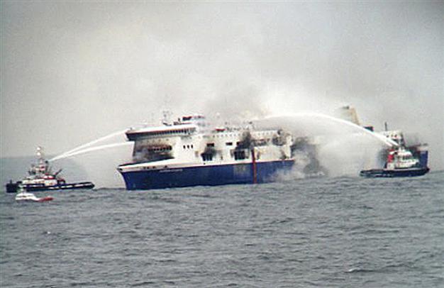 Five dead as passengers recount terror on blaze-hit ferry