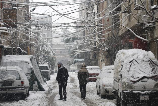 Syrian opposition calls for help amid Mideast snow storm