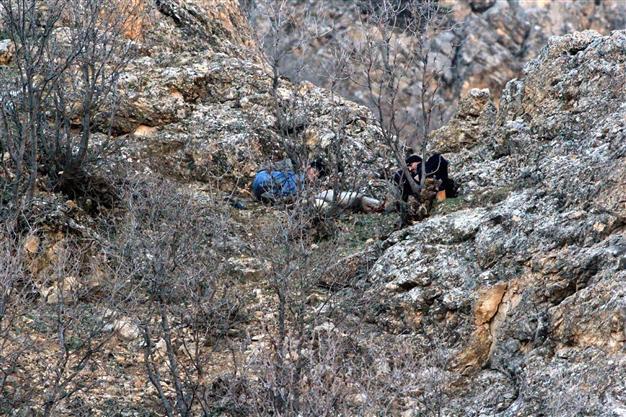 Three men who illegally killed a goat in Eastern Turkey caught on film by photographer