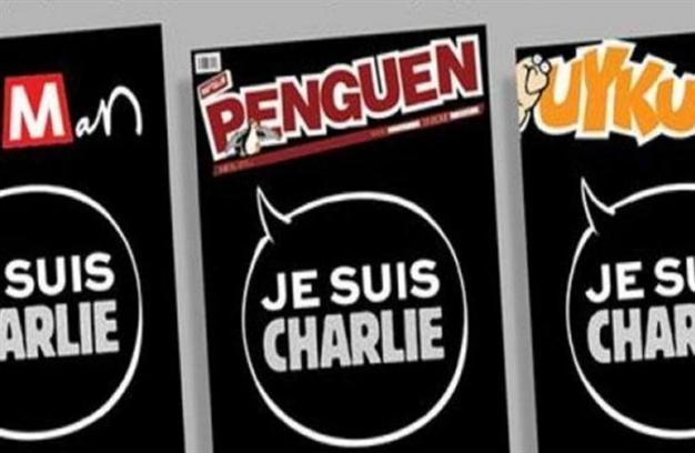 Turkey’s three leading satirical mags publish common cover: Je suis Charlie