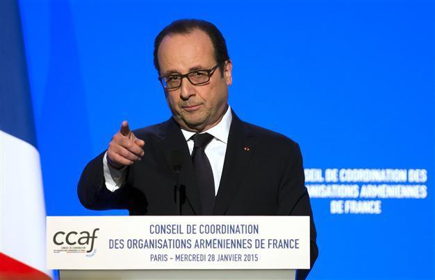 Hollande urges Turkey to break taboos on Armenia WWI killings