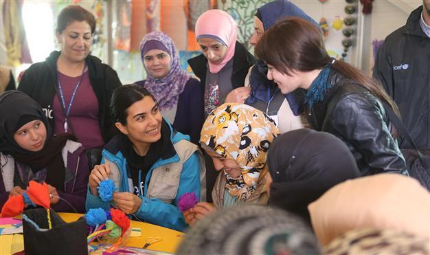Turkish drama star visits Jordan refugee camp