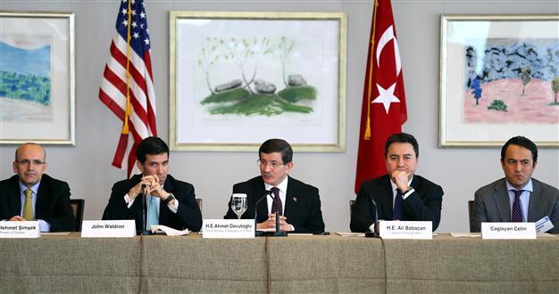 Turkish prime minister in New York quest to soothe investor concerns