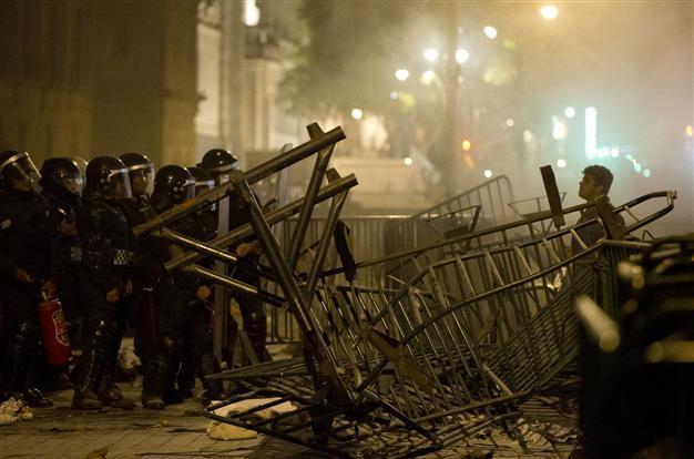 Molotov cocktails, clashes as Mexico City braces for massacre protests