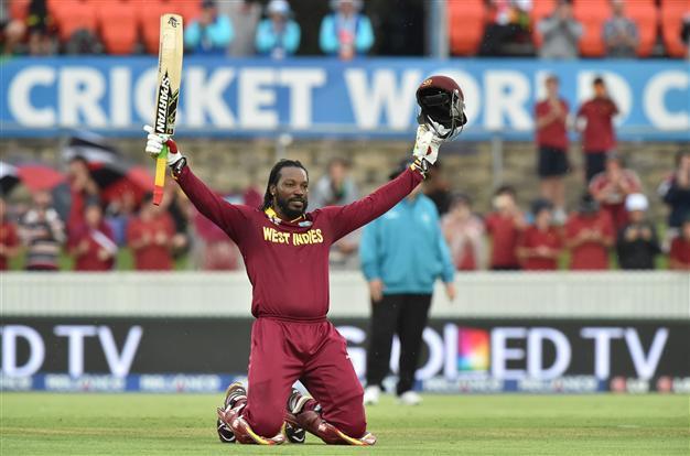 Gayles record double ton flattens Zimbabwe