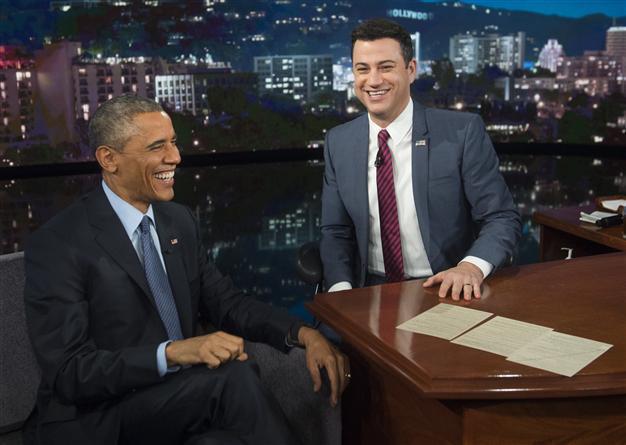 Obama banters with Kimmel, reflects on Ferguson