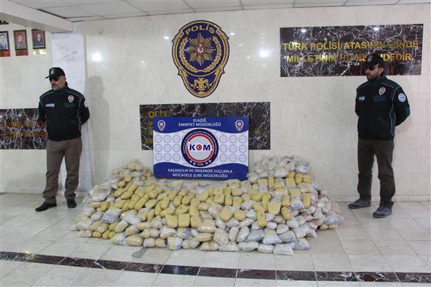 Police seize 600 kilograms of heroin in eastern Turkey