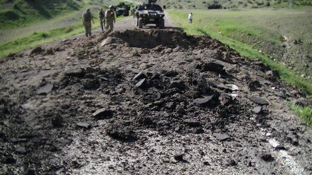 150 kilos of explosives found on road in southeastern Turkey
