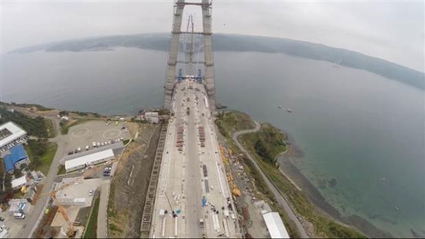 Istanbuls third bridge connects Europe, Asia