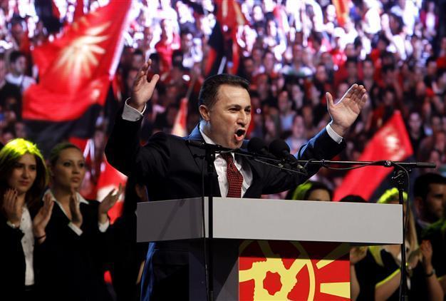 Tens of thousands rally for Macedonia PM as opposition digs in