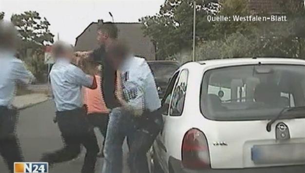VIDEO: German police suspended for beating Turkish man
