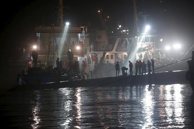 China says small tornado hit area where ship sank