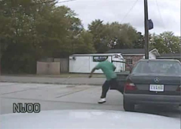 Car video sheds light on moments before US officer shot man dead
