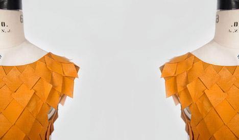 VIDEO: Turkish designer creates interactive dress with dropping leaves