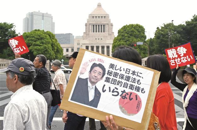 Japan PM Abe’s support lowest since 2012 amid doubts about security bills