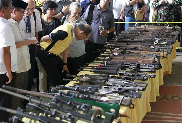 Philippine Muslim rebels hand over weapons to Turkey-led decommissioning body