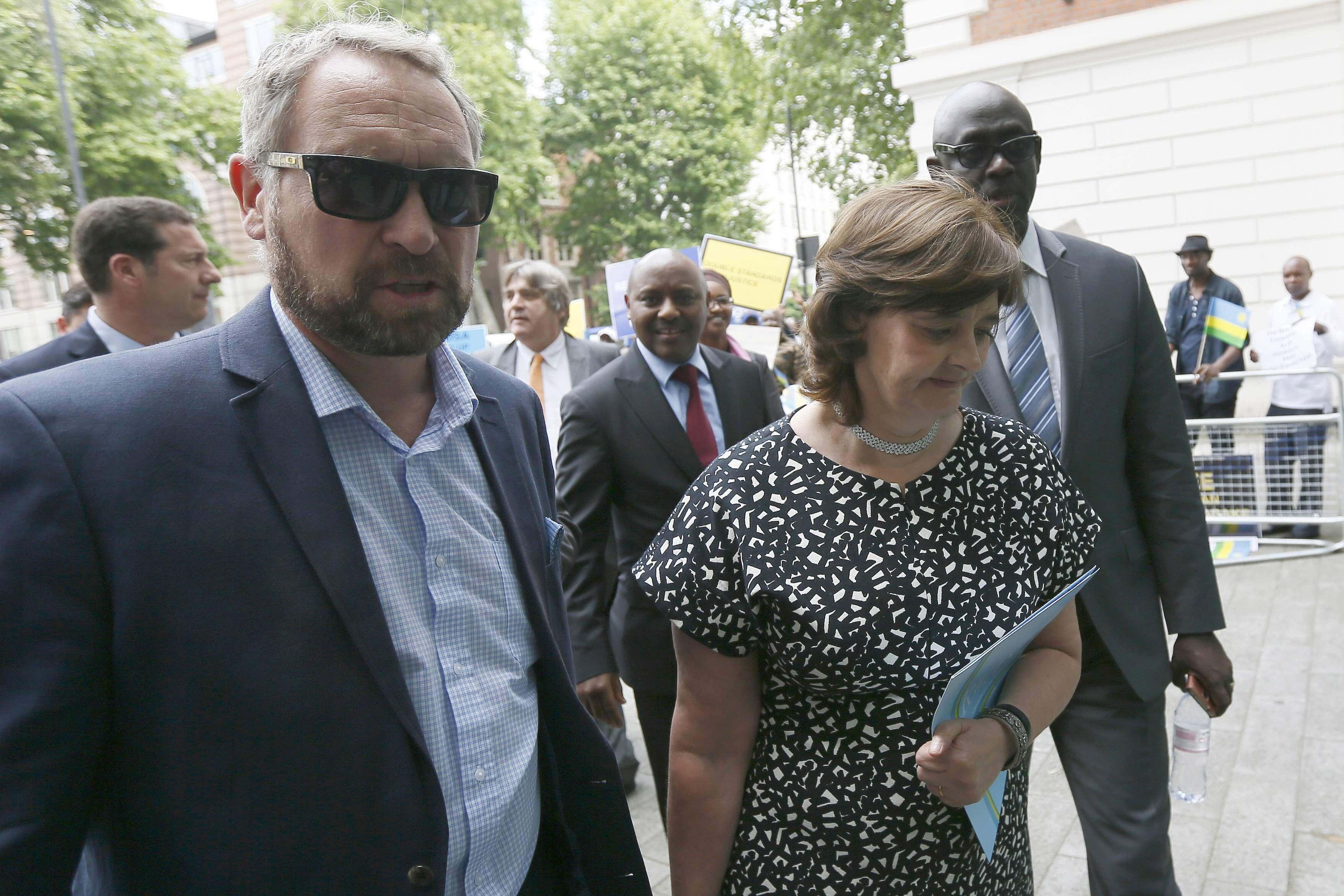 Rwandan spy chief arrives in London court