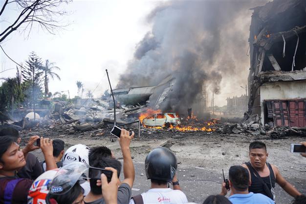 Indonesia military plane crash toll rises to 142