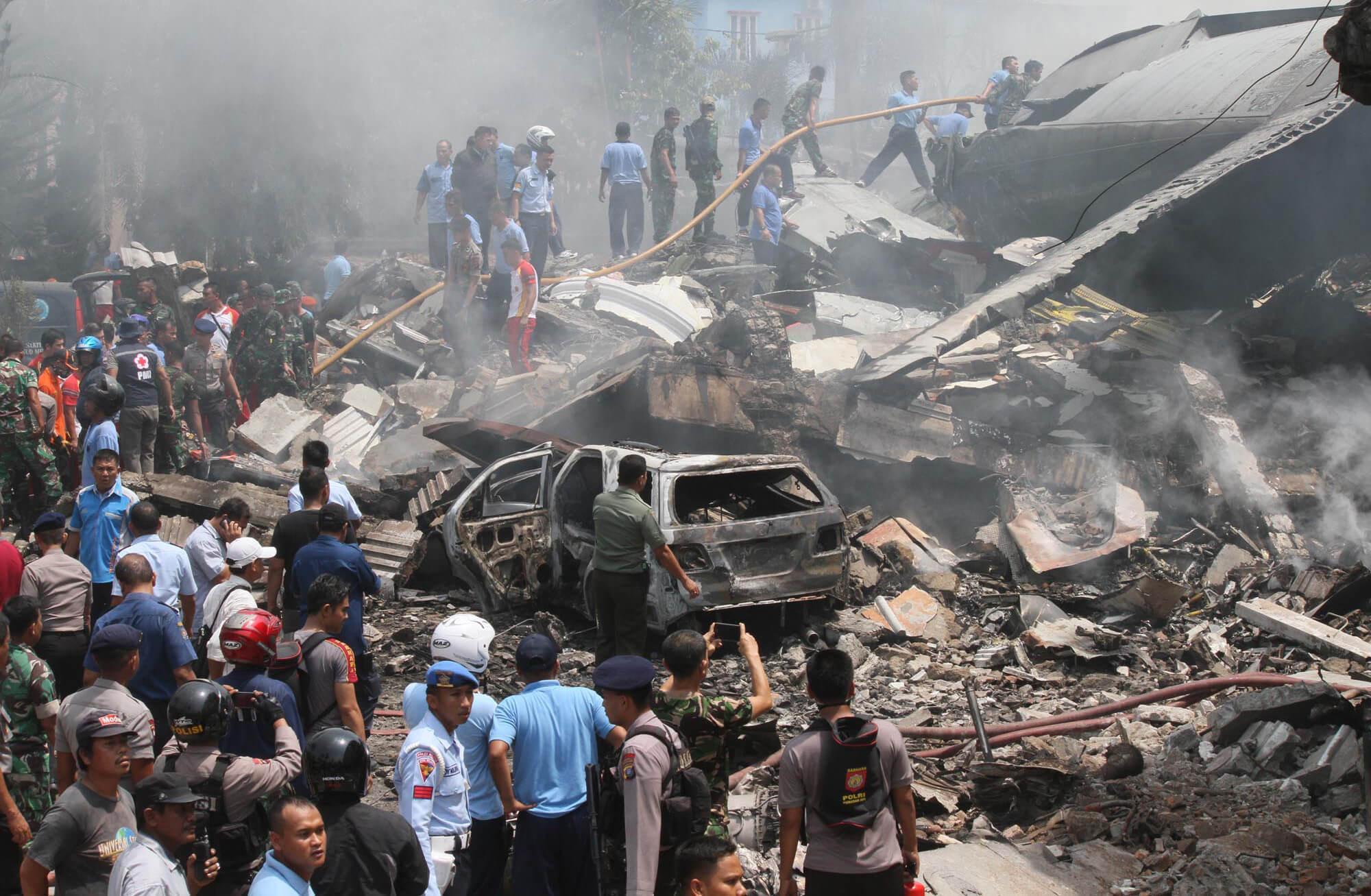 Indonesia military plane crash toll rises to 142