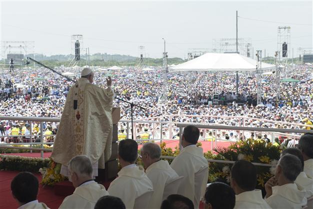 In Ecuador, Pope Francis appeals for more inclusive Church