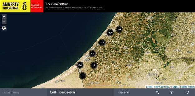 New tool maps Israel attacks in Gaza war