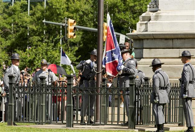 Confederate flag comes down at South Carolina legislature