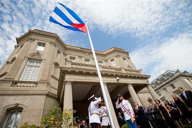 Cuban flag flies as US, Havana renew ties despite discord
