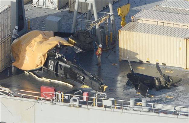 US military helicopter crashes off Japan’s Okinawa, 6 hurt