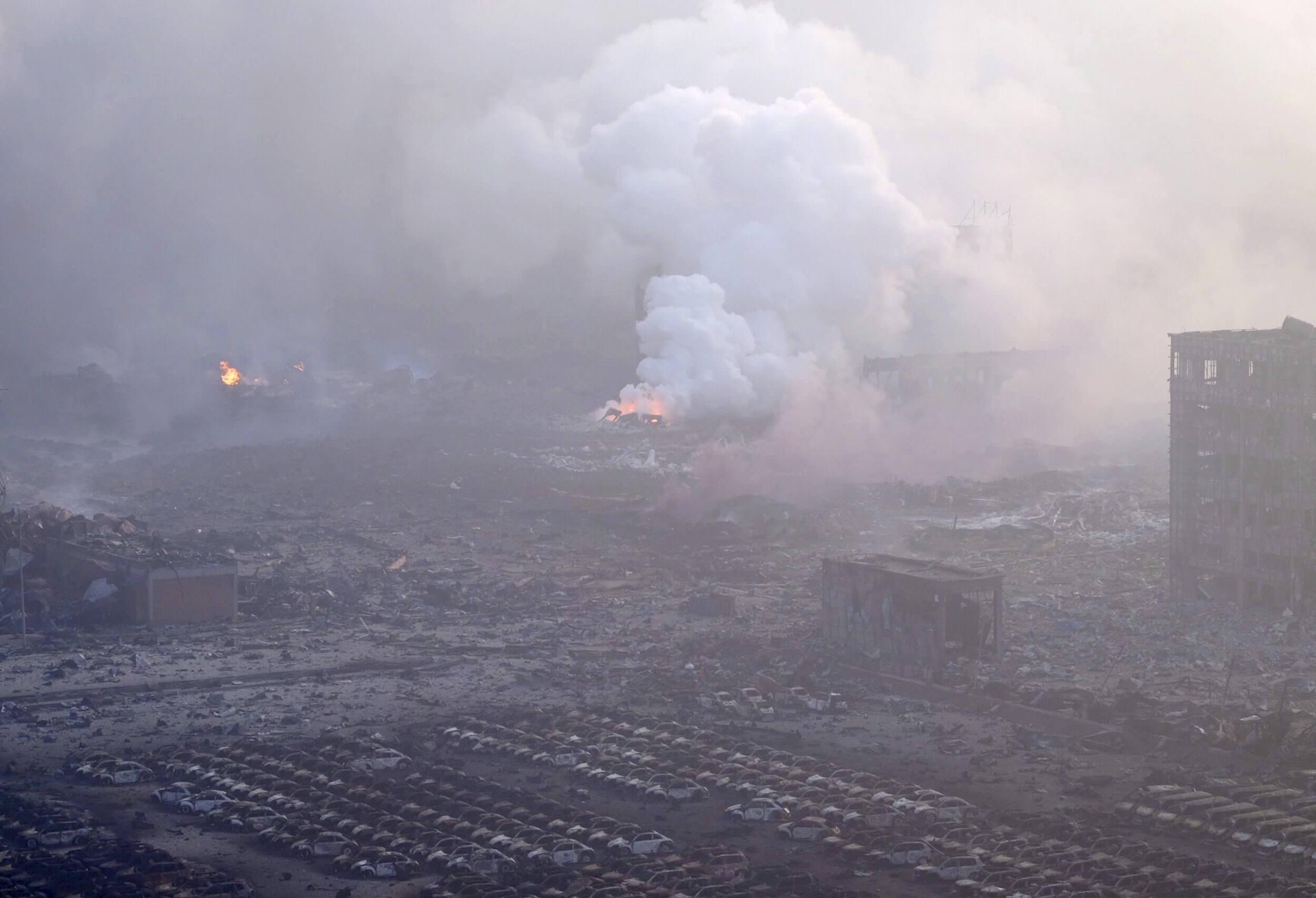 Huge China explosions leave scores dead, hundreds injured