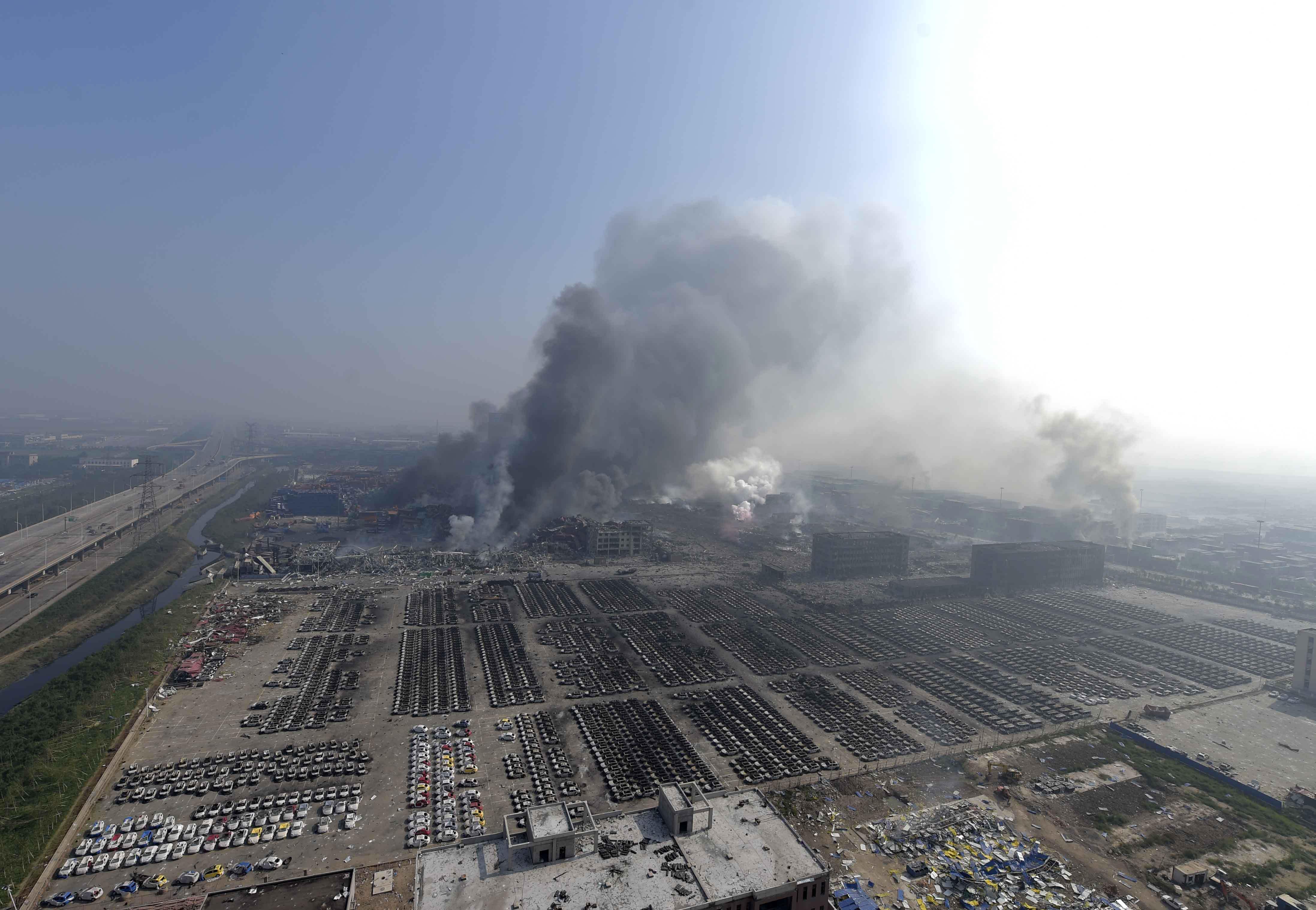 Huge China explosions leave scores dead, hundreds injured