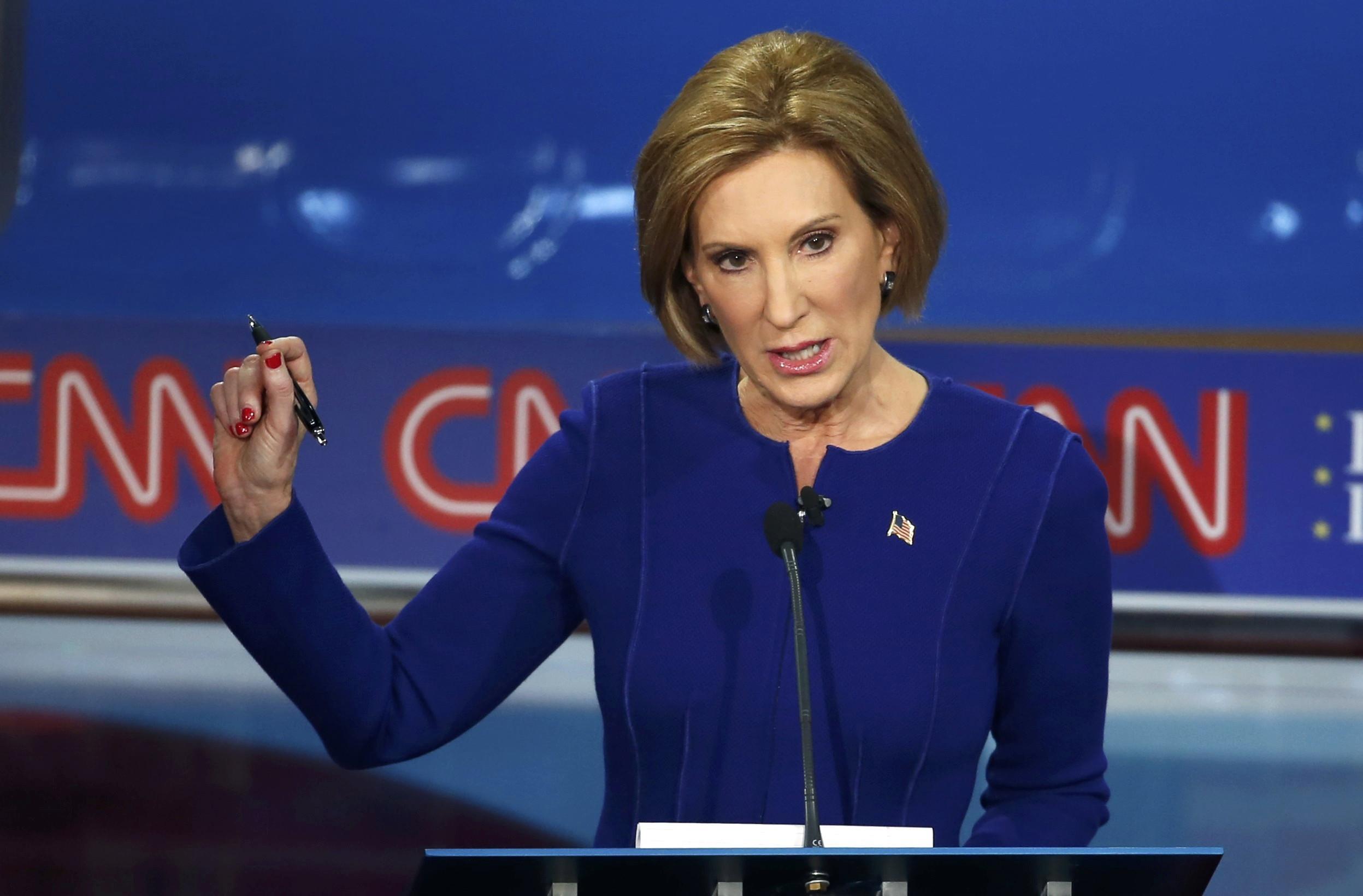 Trump targeted, Fiorina shines in US Republican debate