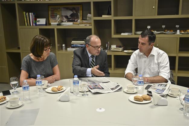 Euro Green leaders visit daily Hürriyet in solidarity after attacks