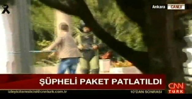 Package detonated at site of Turkey bombings in apparent false alarm : CNN Türk