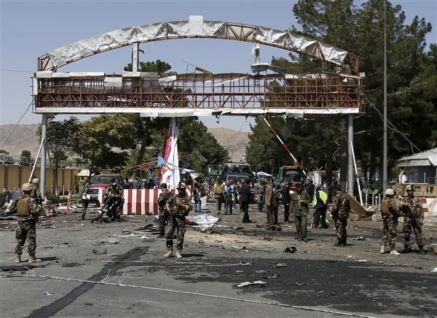Five dead in Taliban suicide blast on Kabul airport road