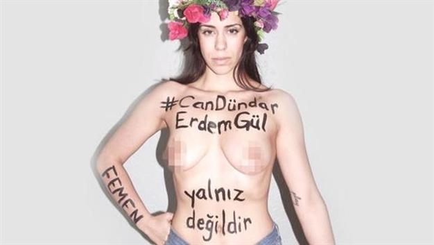 Arrested Turkish journalist thanks FEMEN for support