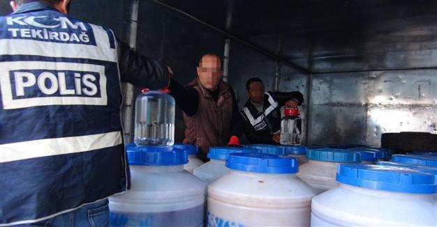 More than 5,000 liters of bootleg booze seized in Turkey’s northwest