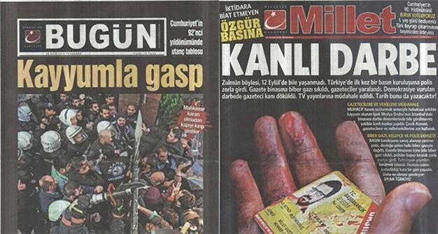 Caretakers take over two Gülen-linked dailies after TV channels