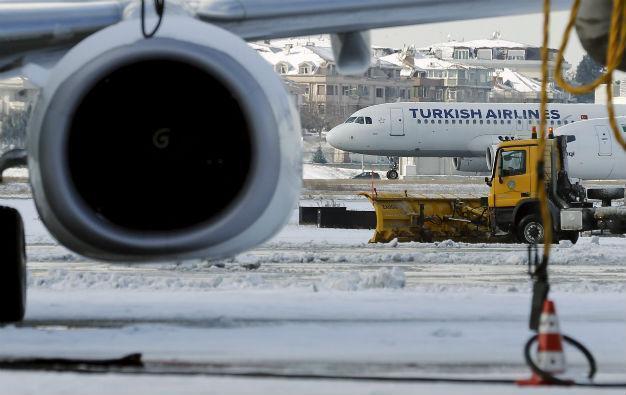 Turkish Airlines cancels 529 flights due to snowfall
